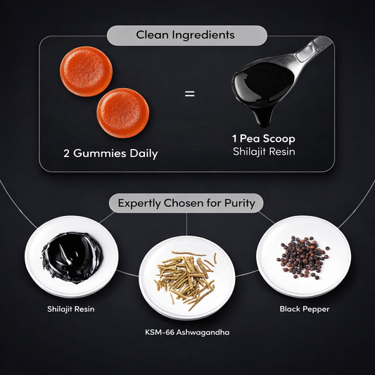 AyurDeep Shilajit Gummies –  Imli Flavor| 30 Gummies
