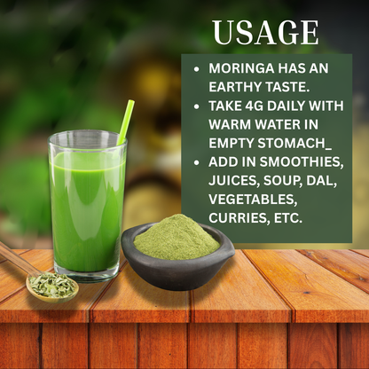 AyurDeep Pure Moringa Powder – 100% Natural Superfood |250g