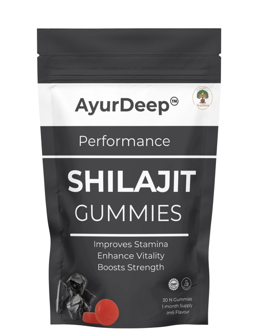 AyurDeep Shilajit Gummies –  Imli Flavor
