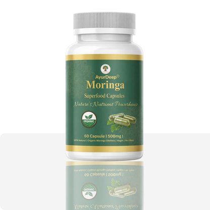 AyurDeep Moringa Capsules | 60 Capsules | Natural Herbal Supplement